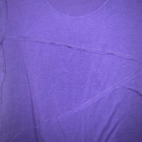 Jockey Purple Asymmetrical Short Sleeve Tee - Picture 3 of 11